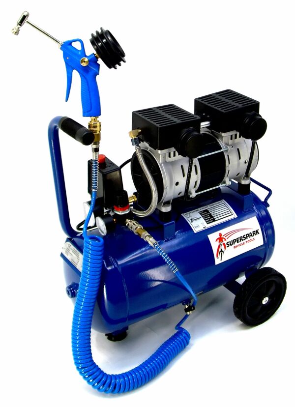 Superspark - Compressor – SBT/PM4201-24COMBI | fluisterstil – 24 liter – extra toebehoren